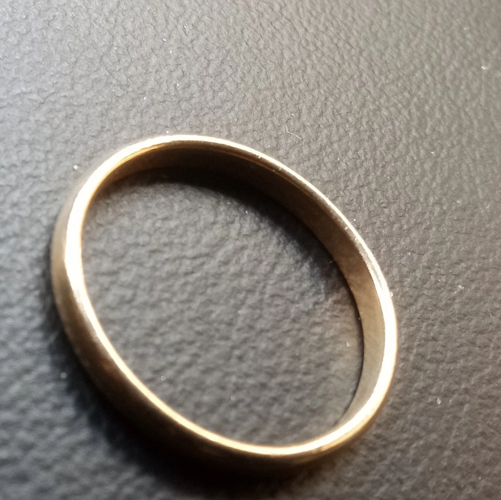 J.R. Wood & Sons Gold Vintage Victorian Wedding Band @ Early 1870's - Size: 9
